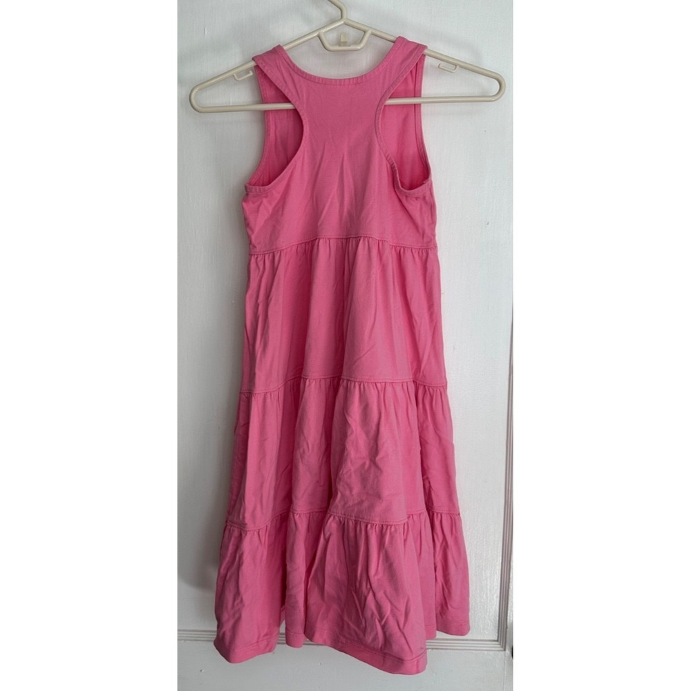 Hanna Andersson Size 130 7-8 Pink Sleeveless Racer Back Love to Twirl Dress - Picture 7 of 7